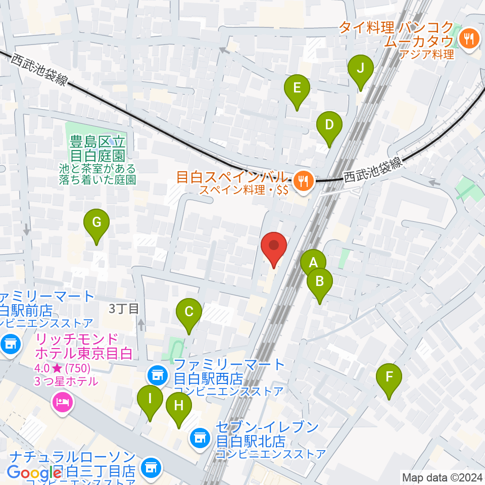 グランキャンミュージック周辺の駐車場・コインパーキング一覧地図