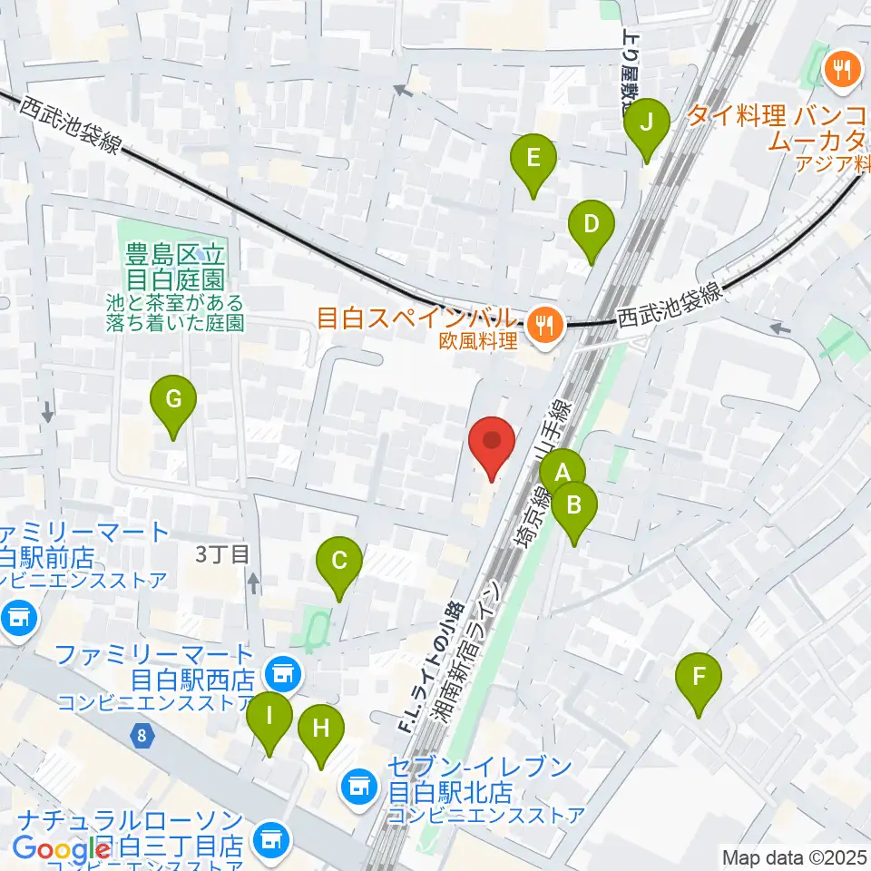 グランキャンミュージック周辺の駐車場・コインパーキング一覧地図