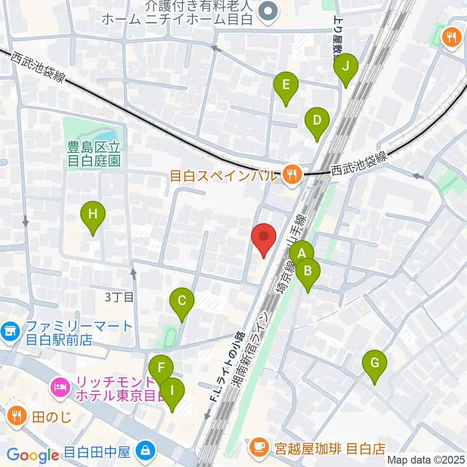 グランキャンミュージック周辺の駐車場・コインパーキング一覧地図