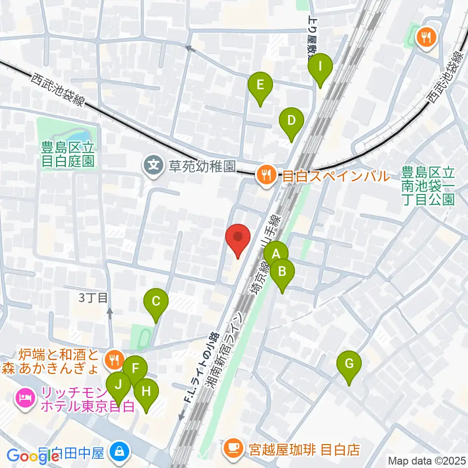 グランキャンミュージック周辺の駐車場・コインパーキング一覧地図