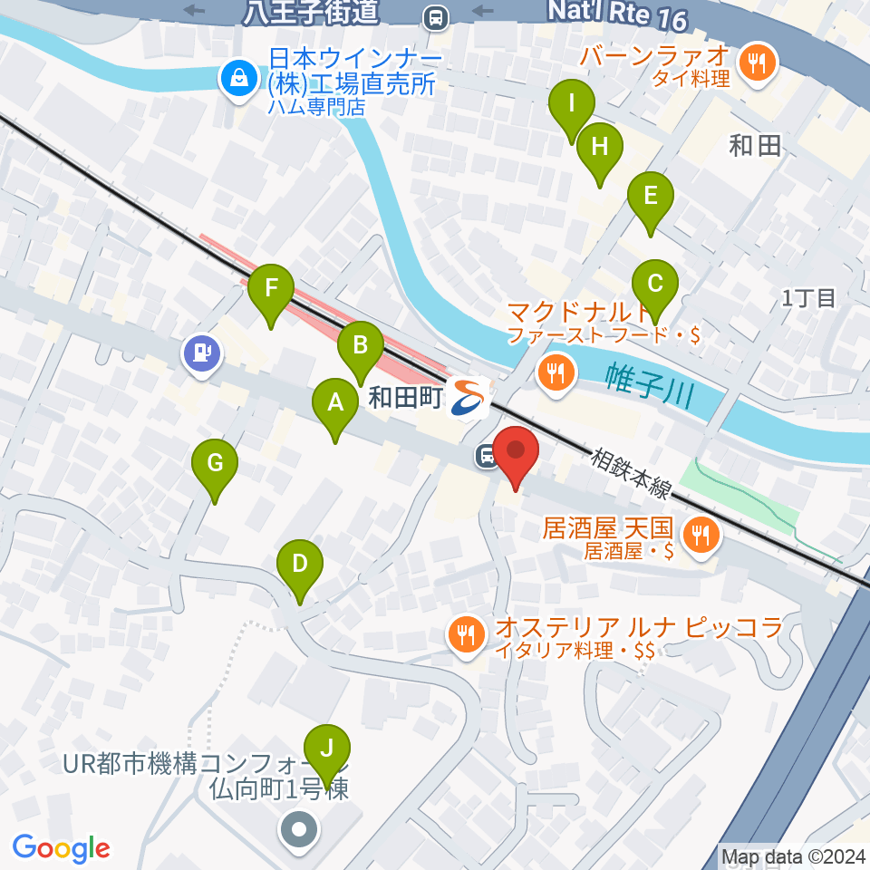 アート和田町音楽院周辺の駐車場・コインパーキング一覧地図