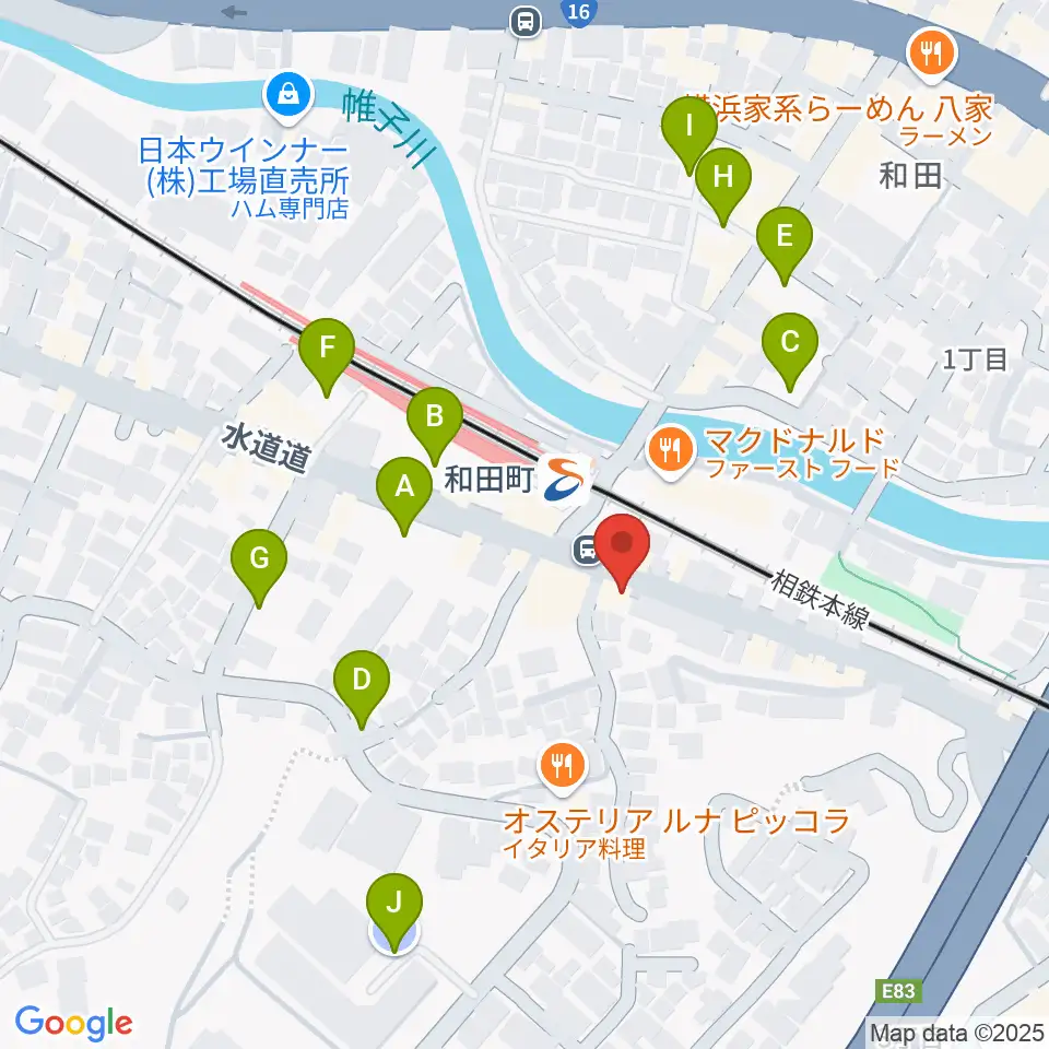 アート和田町音楽院周辺の駐車場・コインパーキング一覧地図