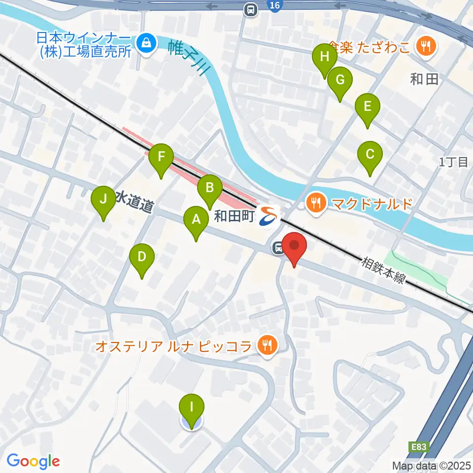 アート和田町音楽院周辺の駐車場・コインパーキング一覧地図