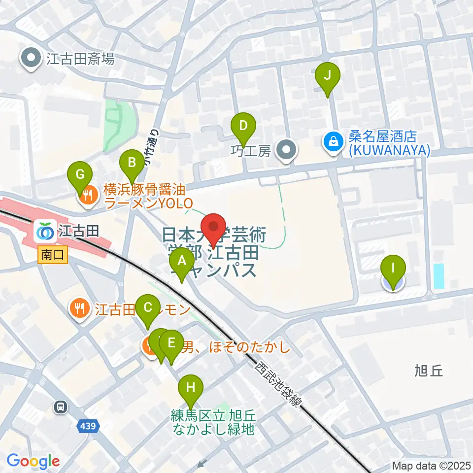 日本大学芸術学部 音楽学科周辺の駐車場・コインパーキング一覧地図