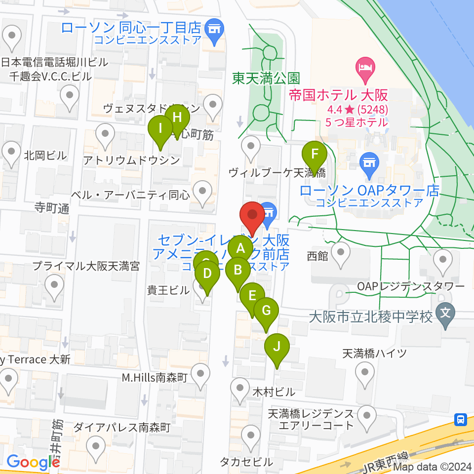 放送芸術学院専門学校周辺の駐車場・コインパーキング一覧地図