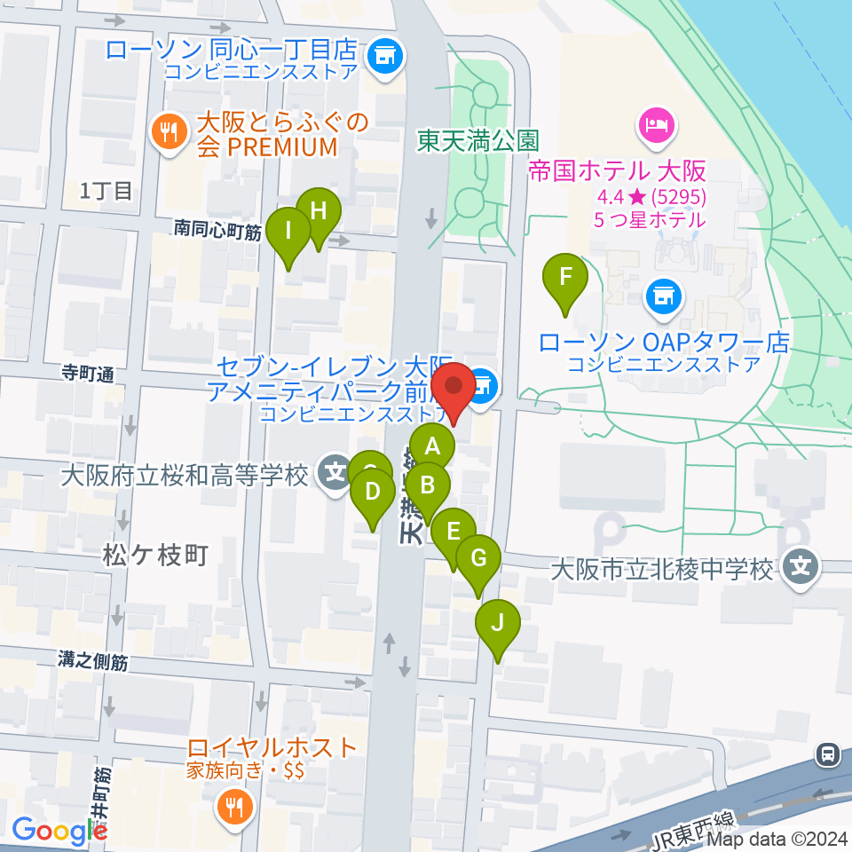 放送芸術学院専門学校周辺の駐車場・コインパーキング一覧地図