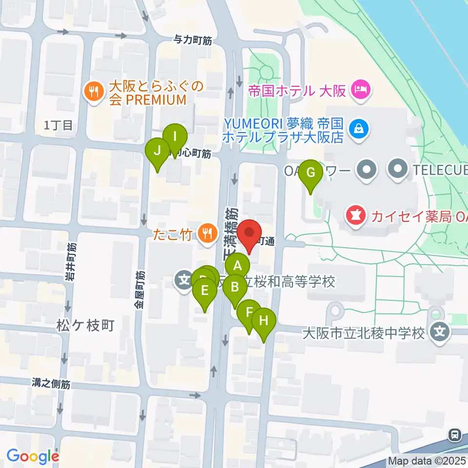 放送芸術学院専門学校周辺の駐車場・コインパーキング一覧地図
