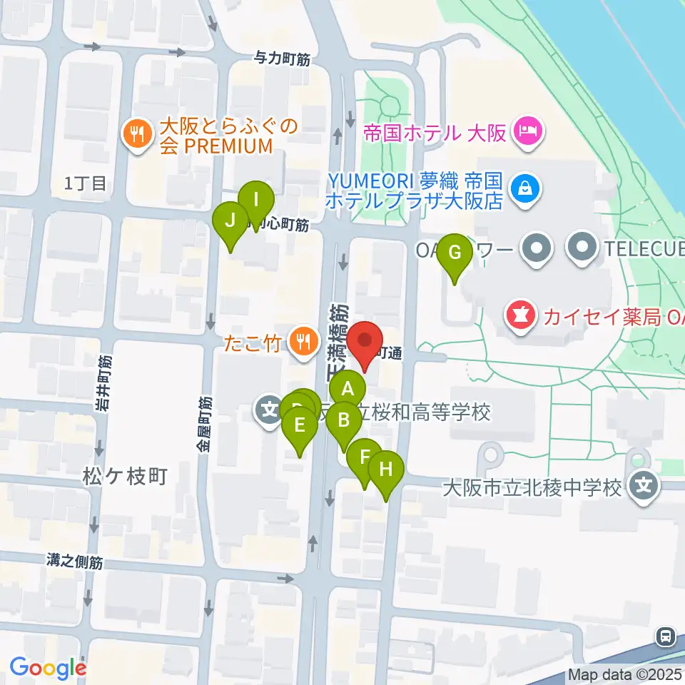 放送芸術学院専門学校周辺の駐車場・コインパーキング一覧地図