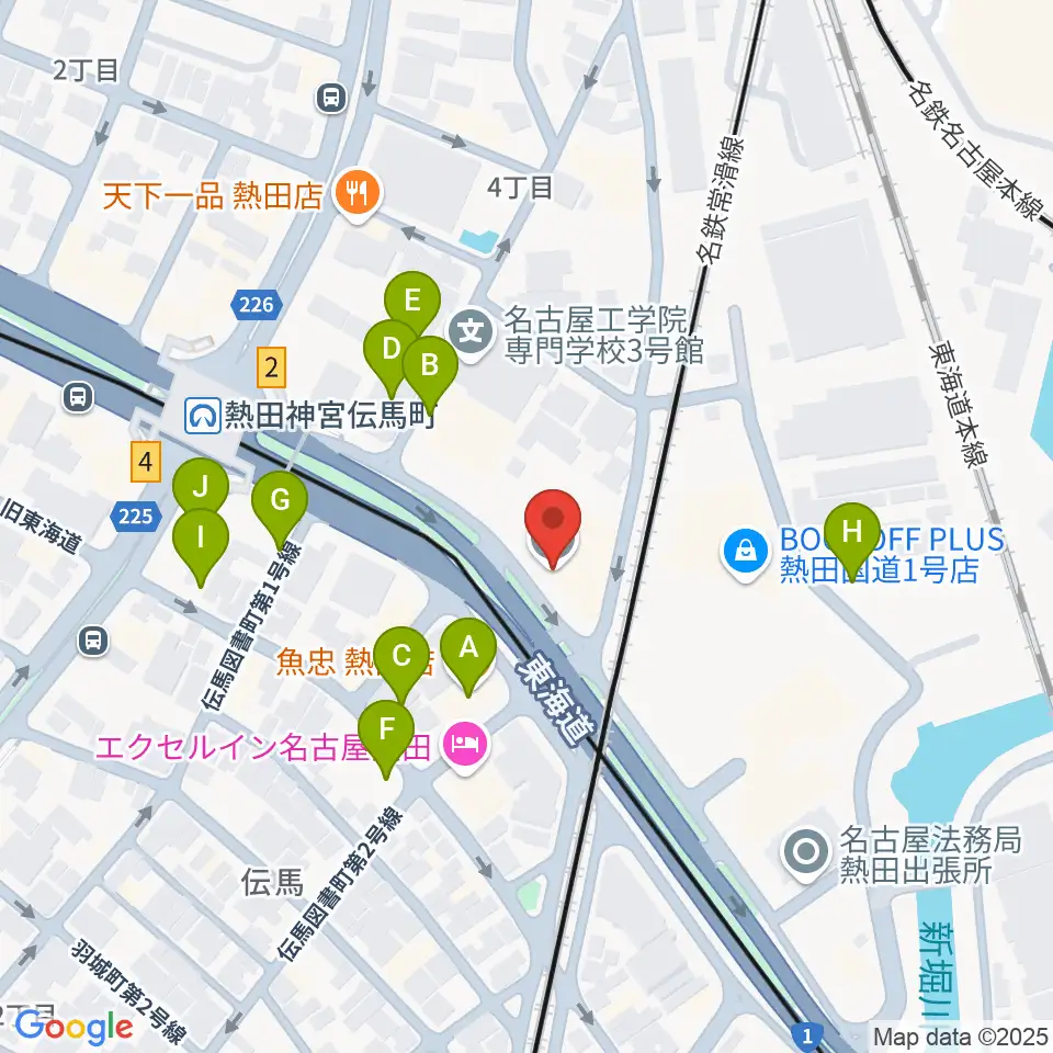 名古屋工学院専門学校周辺の駐車場・コインパーキング一覧地図
