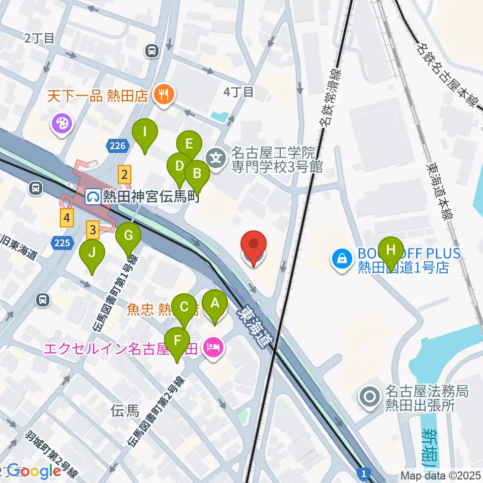 名古屋工学院専門学校周辺の駐車場・コインパーキング一覧地図
