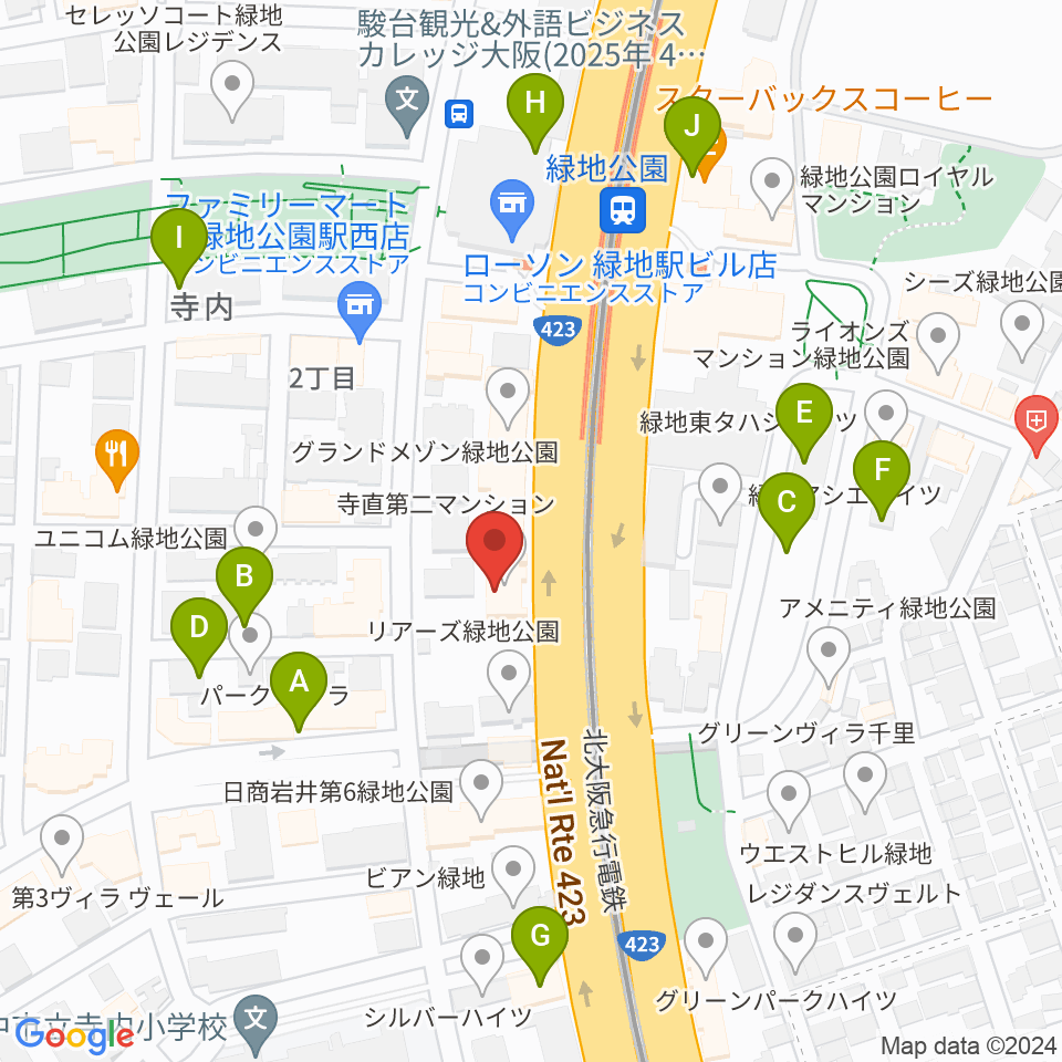 令和音楽院周辺の駐車場・コインパーキング一覧地図