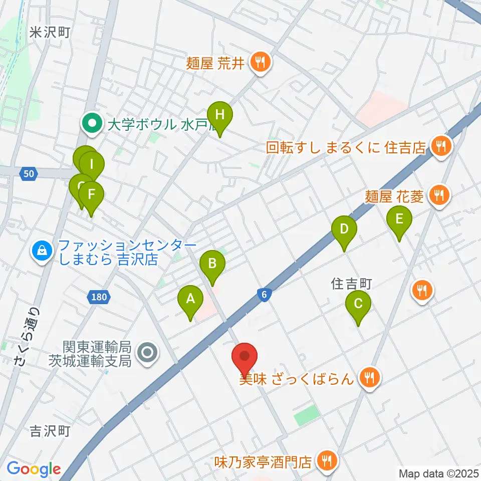 茨城音楽専門学校周辺の駐車場・コインパーキング一覧地図
