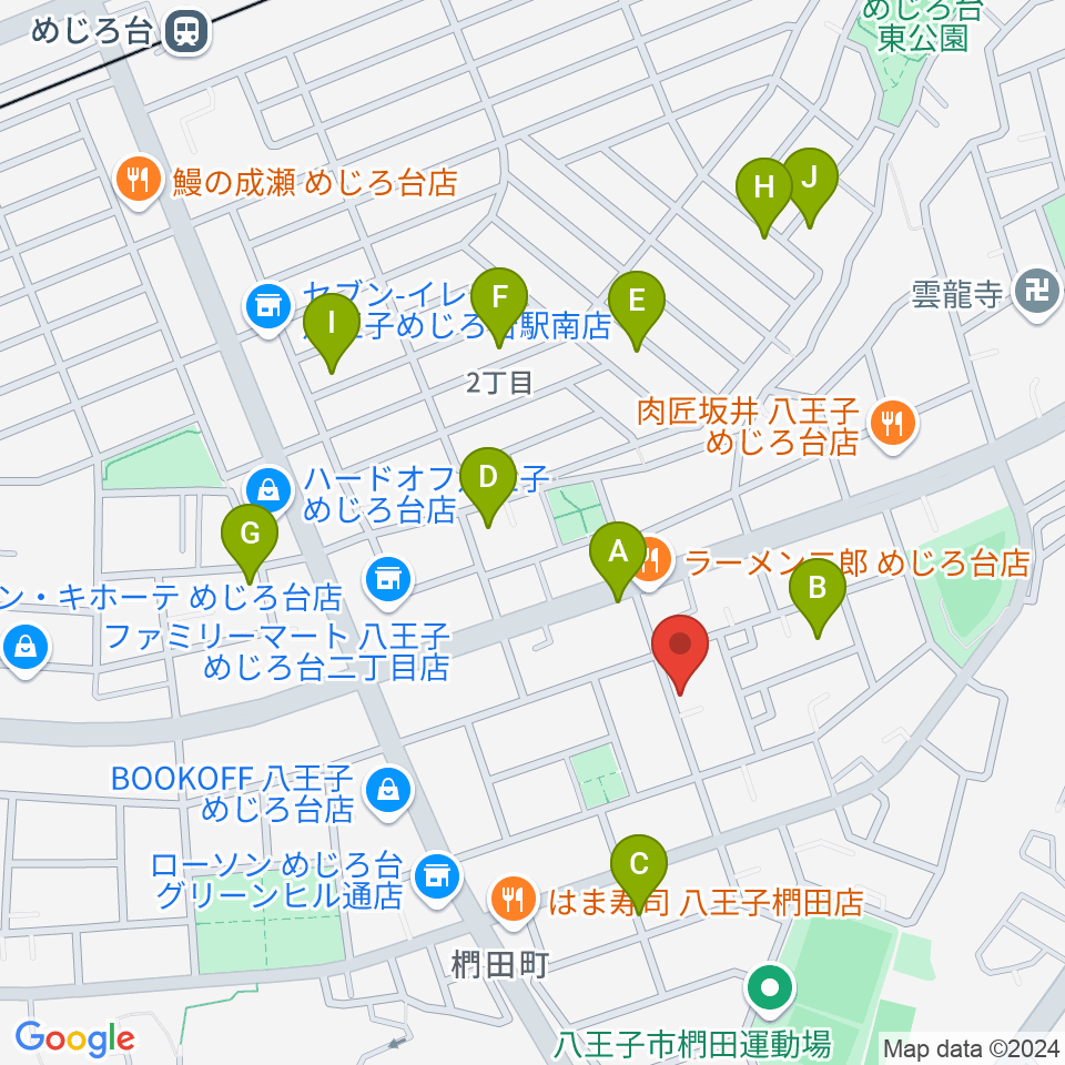 音楽空間ピアチェーレ周辺の駐車場・コインパーキング一覧地図