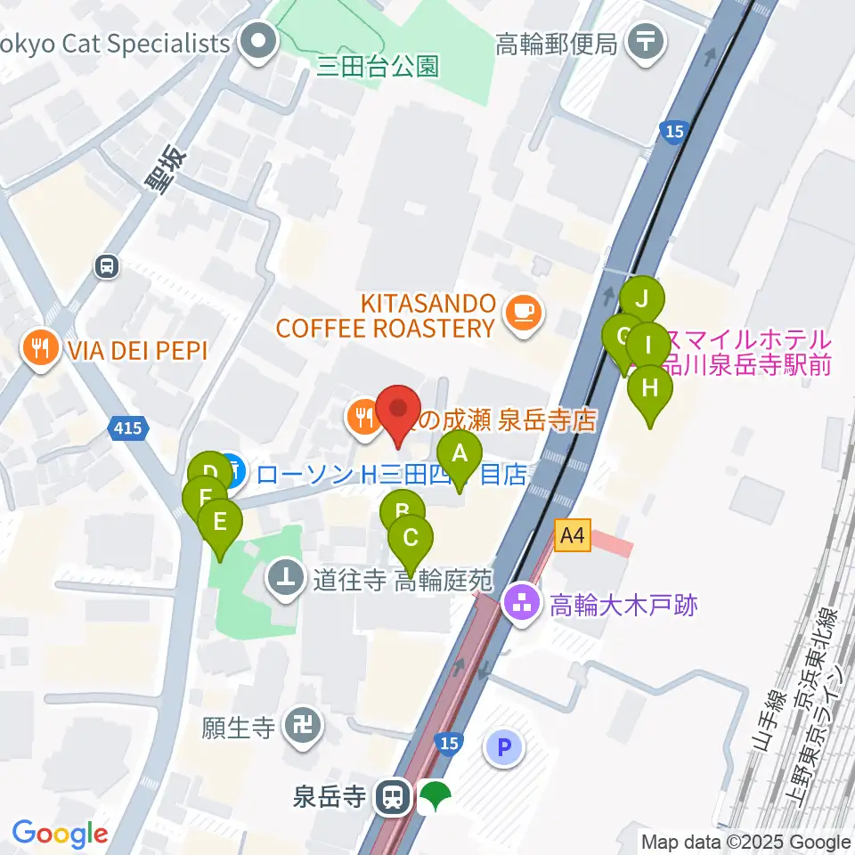 サンピアノ音楽教室周辺の駐車場・コインパーキング一覧地図