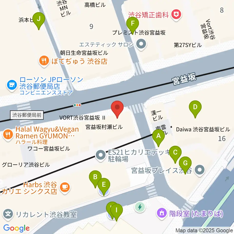 東京スクールオブミュージック専門学校渋谷周辺の駐車場・コインパーキング一覧地図