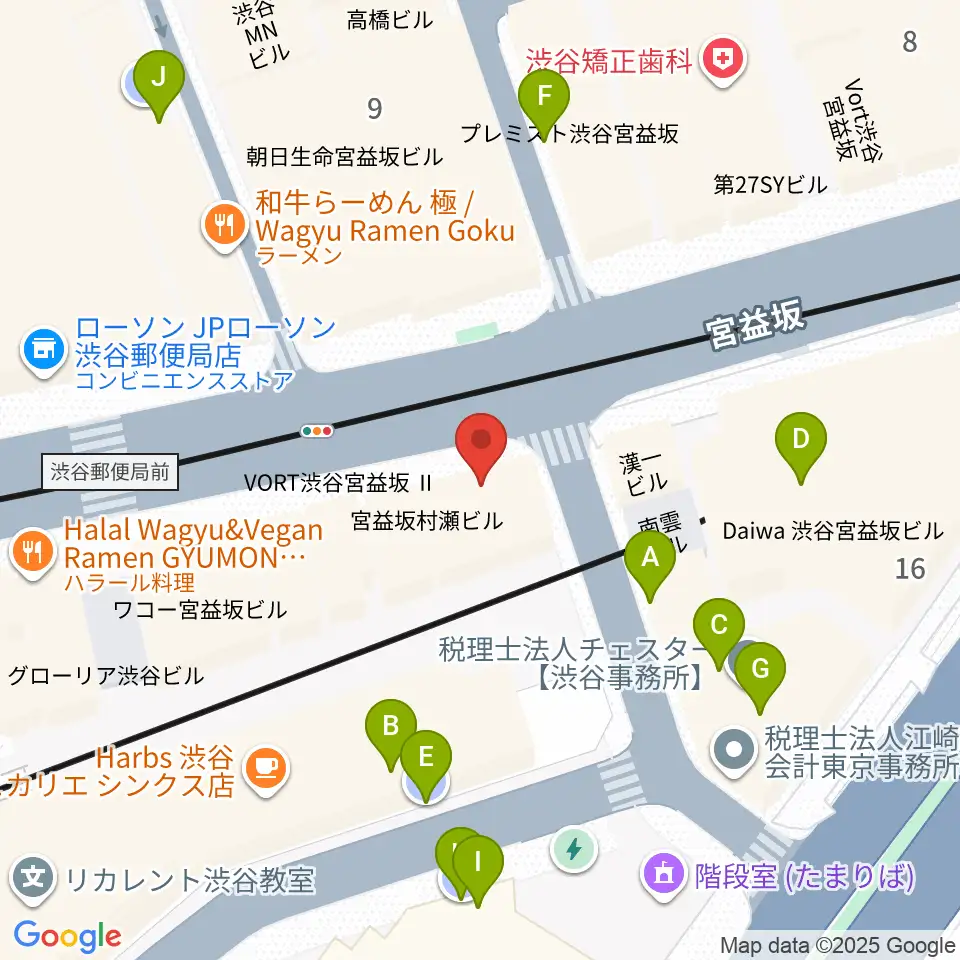 東京スクールオブミュージック専門学校渋谷周辺の駐車場・コインパーキング一覧地図