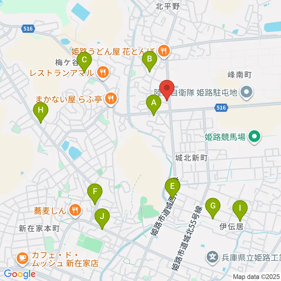 しらさぎ音楽学院周辺の駐車場・コインパーキング一覧地図