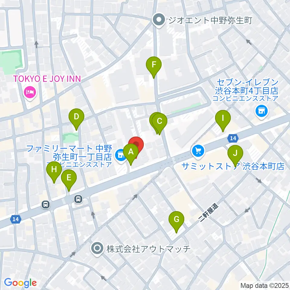 専門学校東京アナウンス学院周辺の駐車場・コインパーキング一覧地図