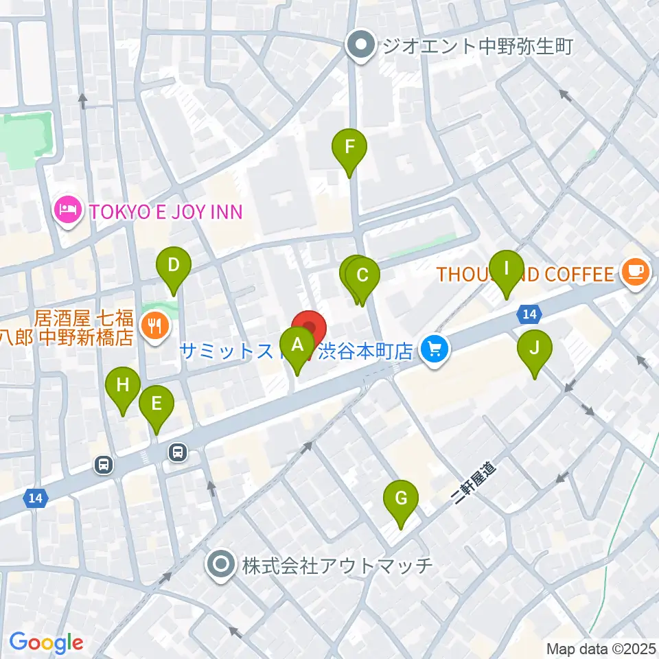 専門学校東京アナウンス学院周辺の駐車場・コインパーキング一覧地図