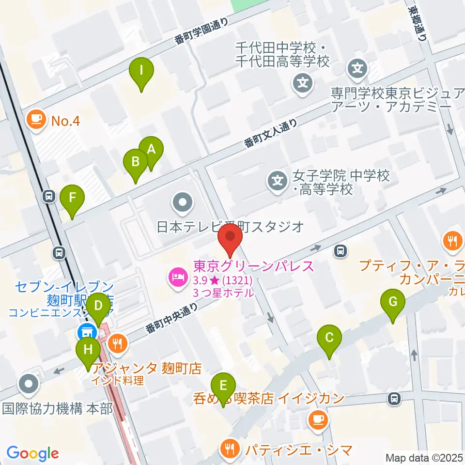 青山ハープ 東京教室周辺の駐車場・コインパーキング一覧地図