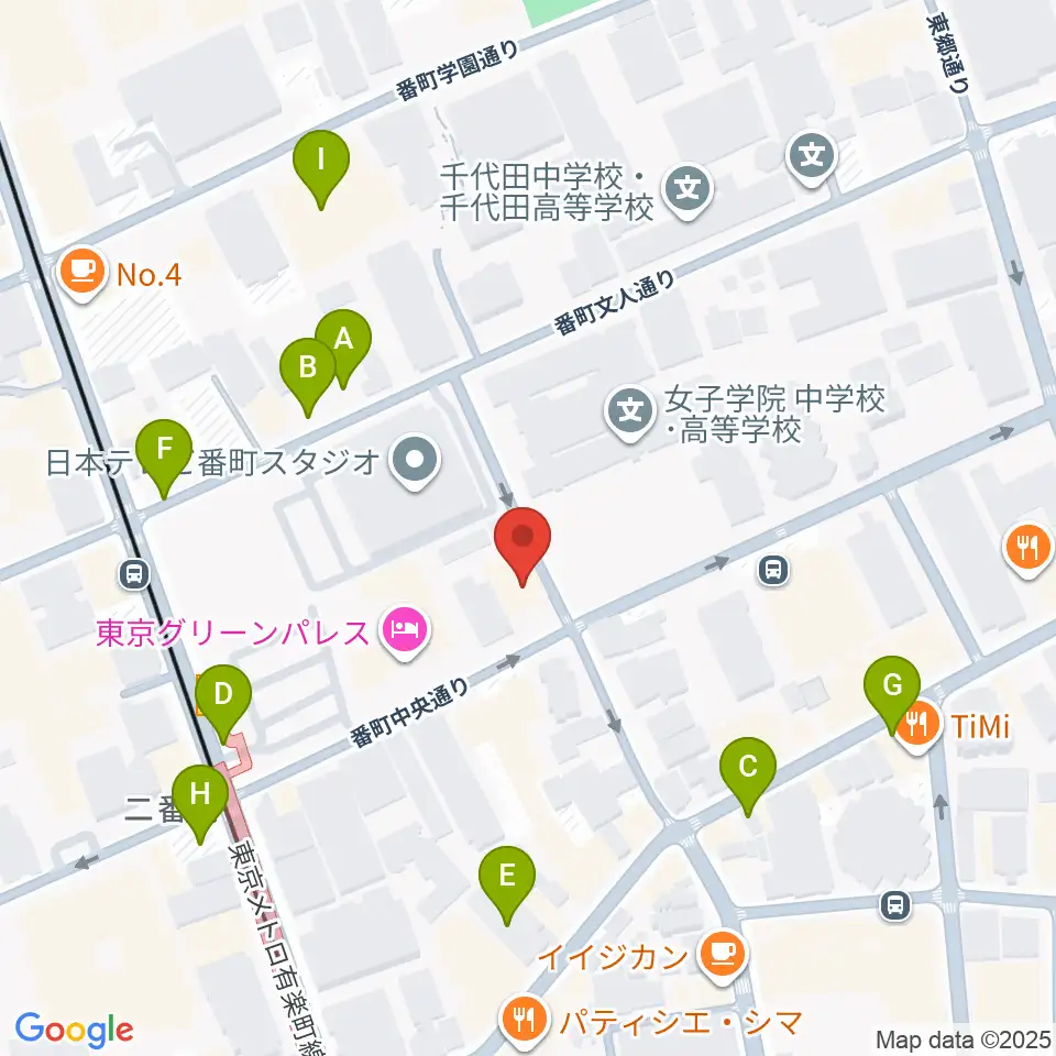 青山ハープ 東京教室周辺の駐車場・コインパーキング一覧地図