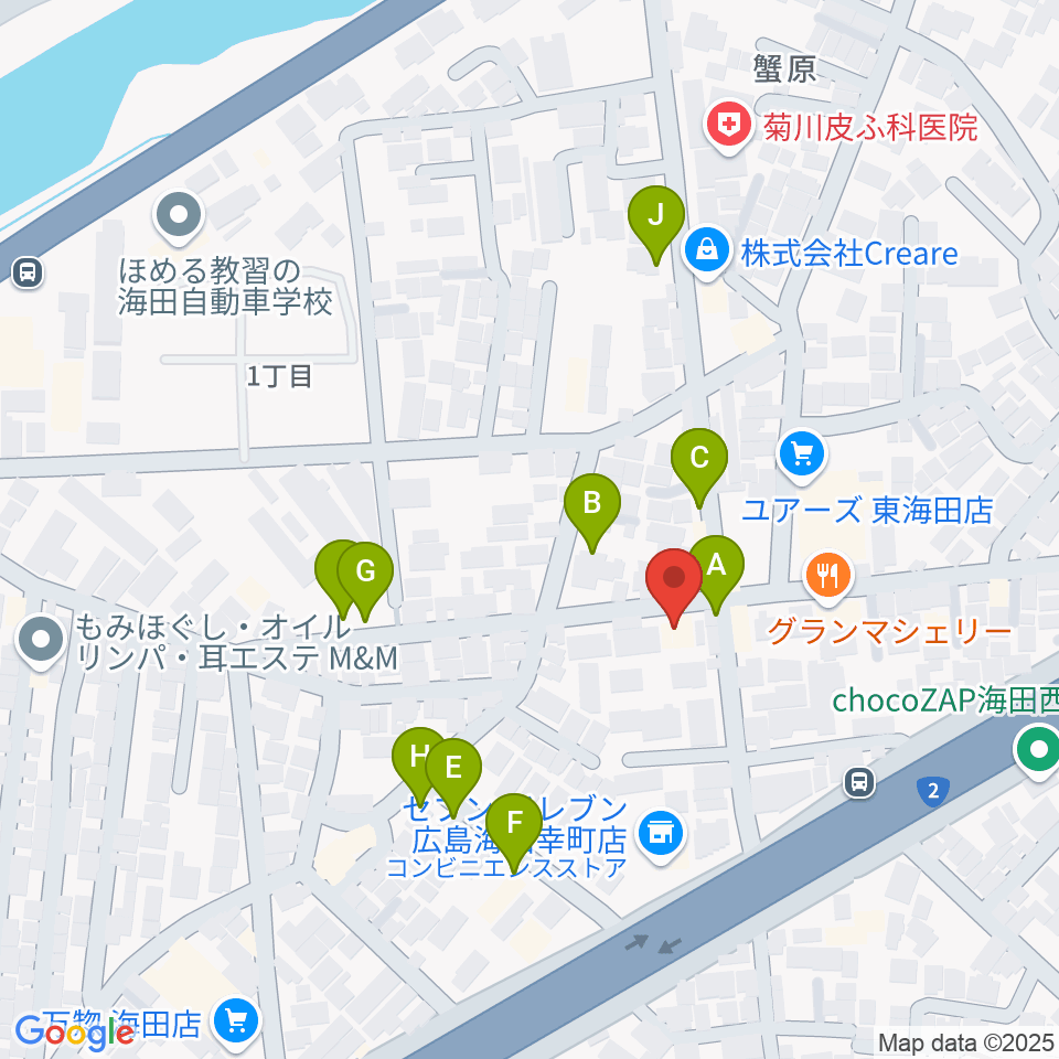 アトリエB周辺の駐車場・コインパーキング一覧地図