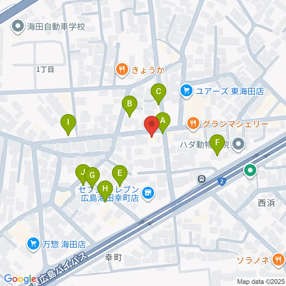 アトリエB周辺の駐車場・コインパーキング一覧地図