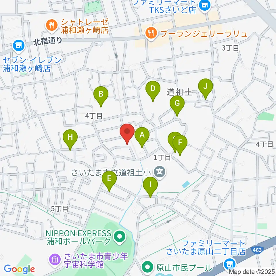 ジャズピアノ教室Side by Side周辺の駐車場・コインパーキング一覧地図