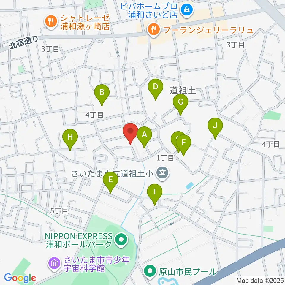 ジャズピアノ教室Side by Side周辺の駐車場・コインパーキング一覧地図