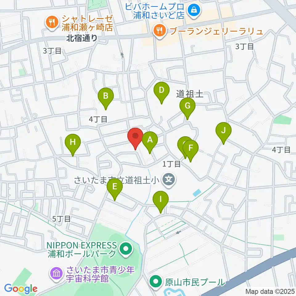 ジャズピアノ教室Side by Side周辺の駐車場・コインパーキング一覧地図