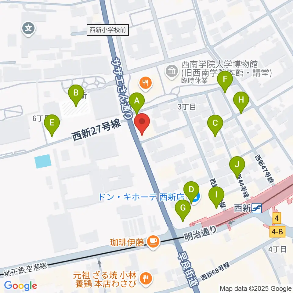 音楽教室ソウルミーティング周辺の駐車場・コインパーキング一覧地図