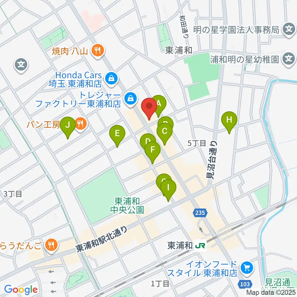 音楽教室Tutti Music周辺の駐車場・コインパーキング一覧地図