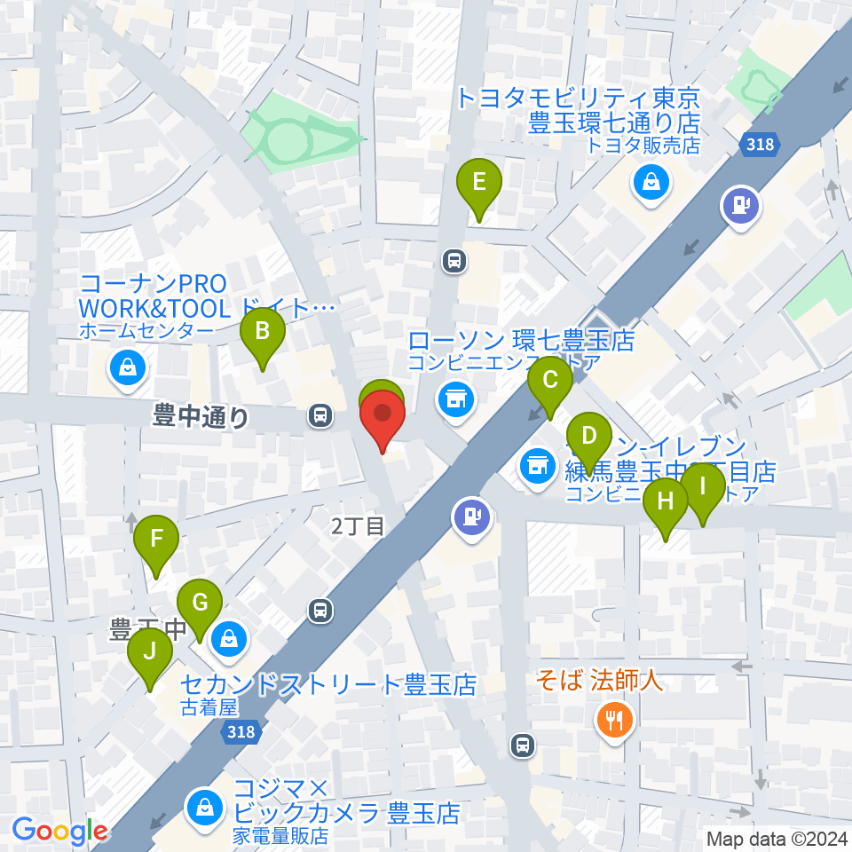 Music Studio M周辺の駐車場・コインパーキング一覧地図