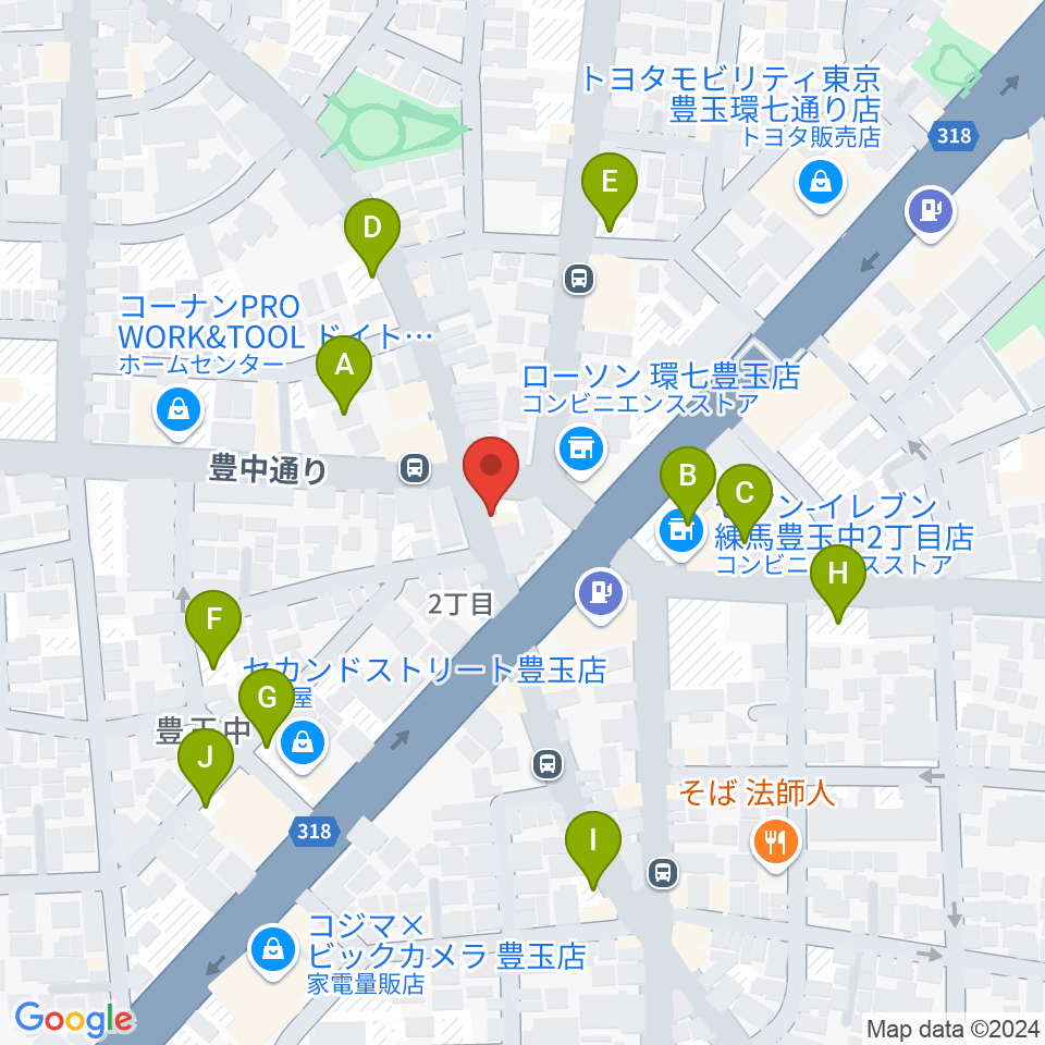 Music Studio M周辺の駐車場・コインパーキング一覧地図