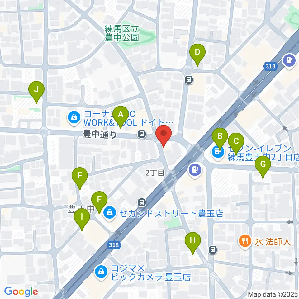 Music Studio M周辺の駐車場・コインパーキング一覧地図