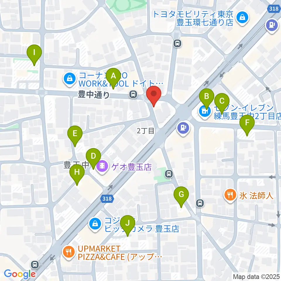 Music Studio M周辺の駐車場・コインパーキング一覧地図