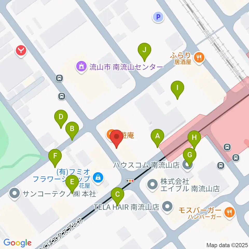 夢弦の会ギタースクール周辺の駐車場・コインパーキング一覧地図