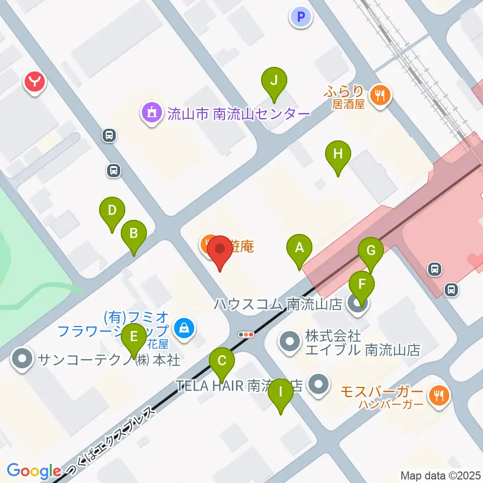 夢弦の会ギタースクール周辺の駐車場・コインパーキング一覧地図