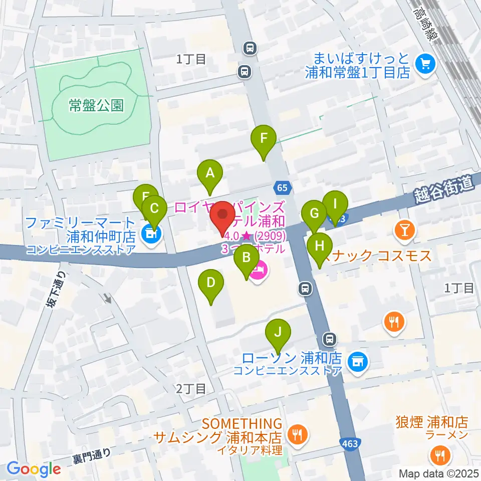 音楽教室ギターレ&エアスト周辺の駐車場・コインパーキング一覧地図