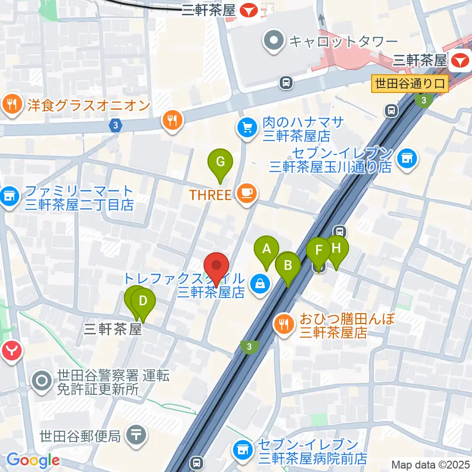 J-Fenix Music School周辺の駐車場・コインパーキング一覧地図