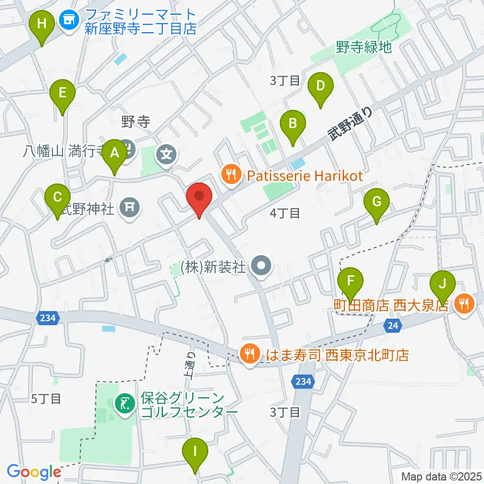 ブランチミュージックスクール周辺の駐車場・コインパーキング一覧地図