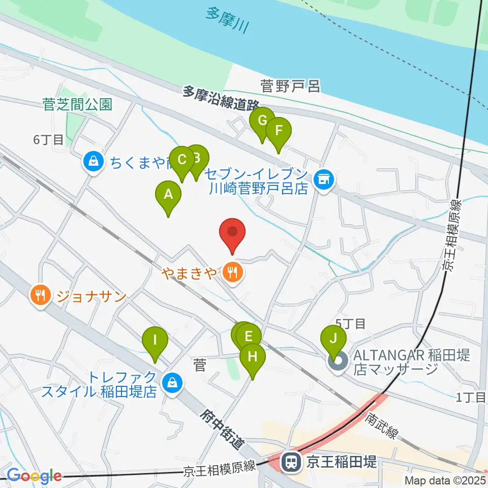 うえはらピアノ教室周辺の駐車場・コインパーキング一覧地図
