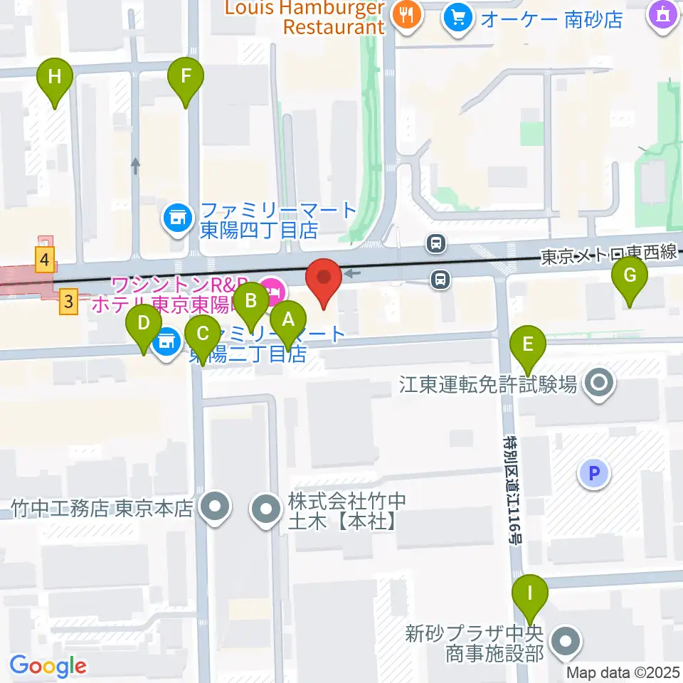 ドリームミュージック周辺の駐車場・コインパーキング一覧地図