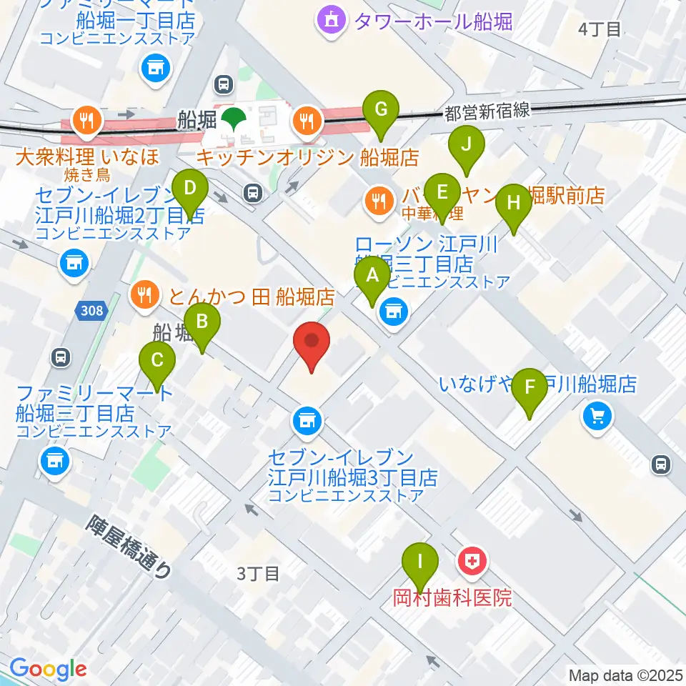 小林音楽教室 船堀教室周辺の駐車場・コインパーキング一覧地図