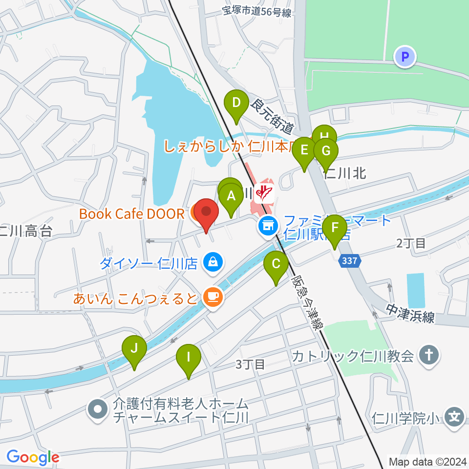 秋谷ミュージックアート周辺の駐車場・コインパーキング一覧地図