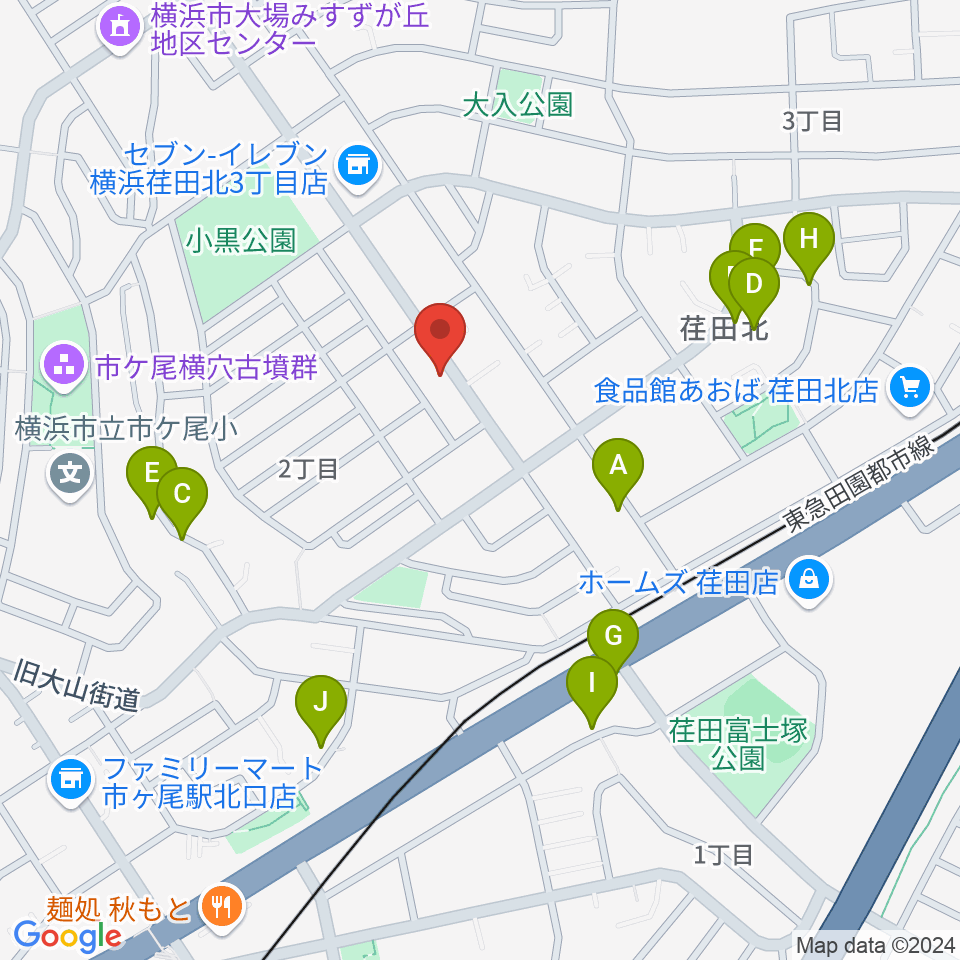 青葉マンドリン教室周辺の駐車場・コインパーキング一覧地図