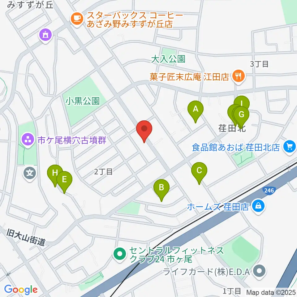 青葉マンドリン教室周辺の駐車場・コインパーキング一覧地図