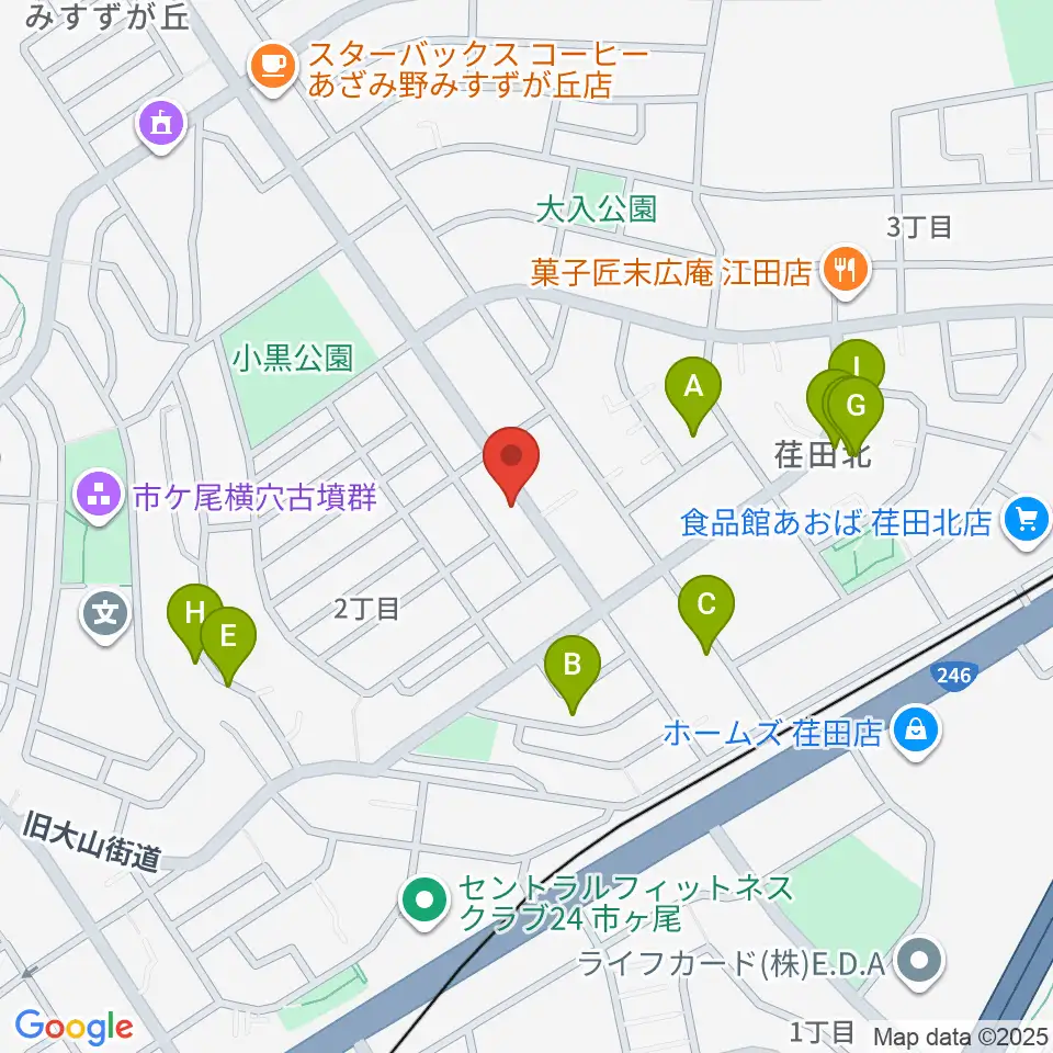 青葉マンドリン教室周辺の駐車場・コインパーキング一覧地図
