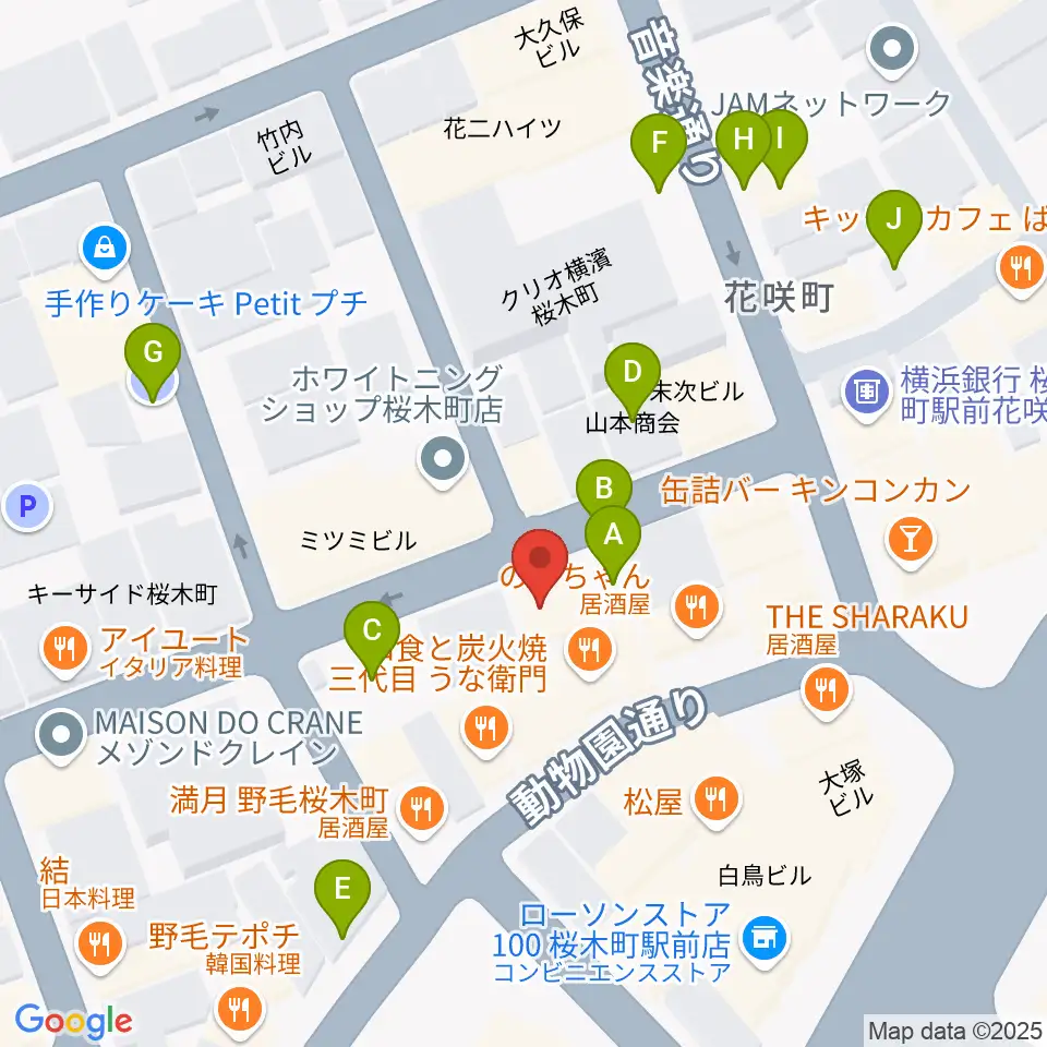 横浜ジャム音楽学院周辺の駐車場・コインパーキング一覧地図