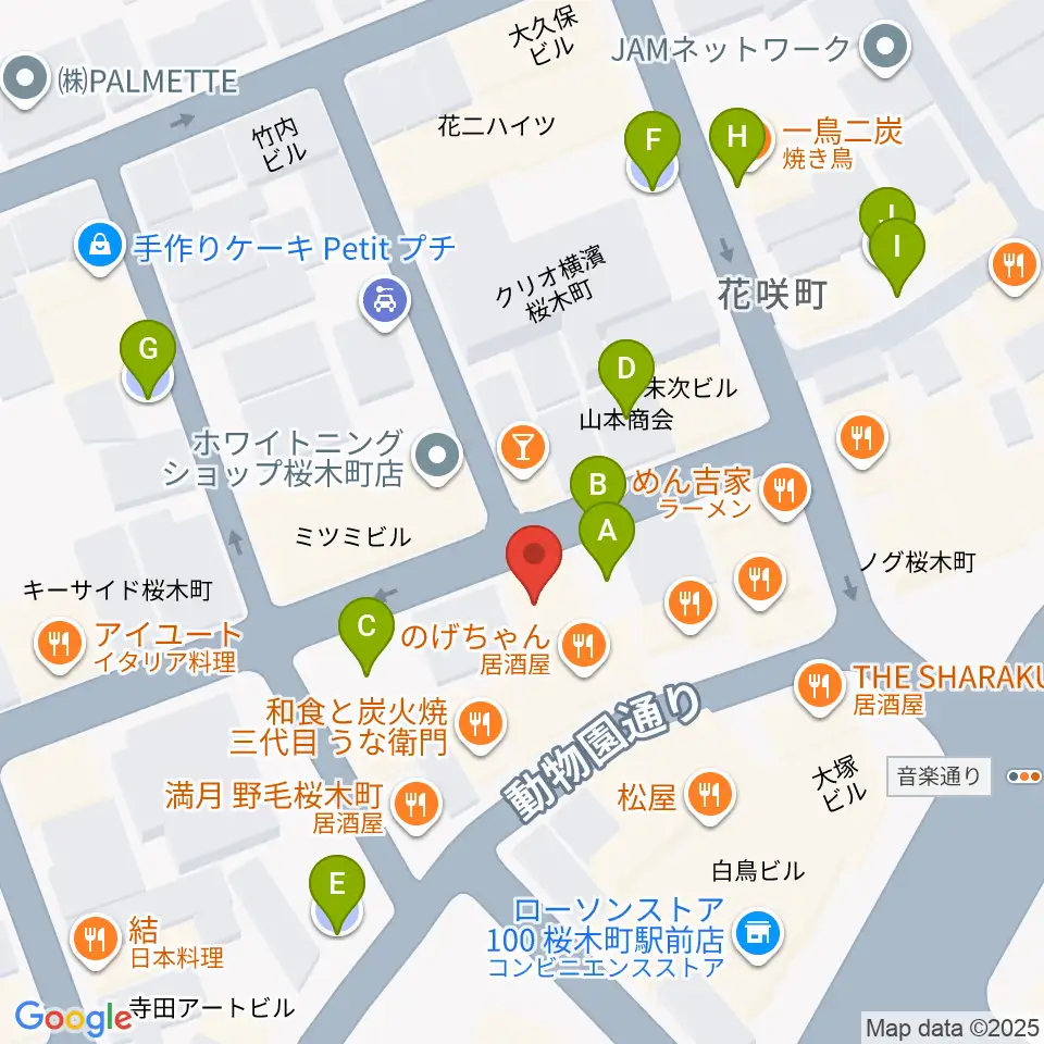 横浜ジャム音楽学院周辺の駐車場・コインパーキング一覧地図